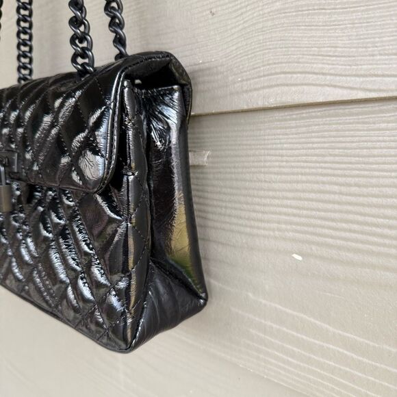 Kurt Geiger Black Quilted Crossbody Bag - Picture 6 of 10
